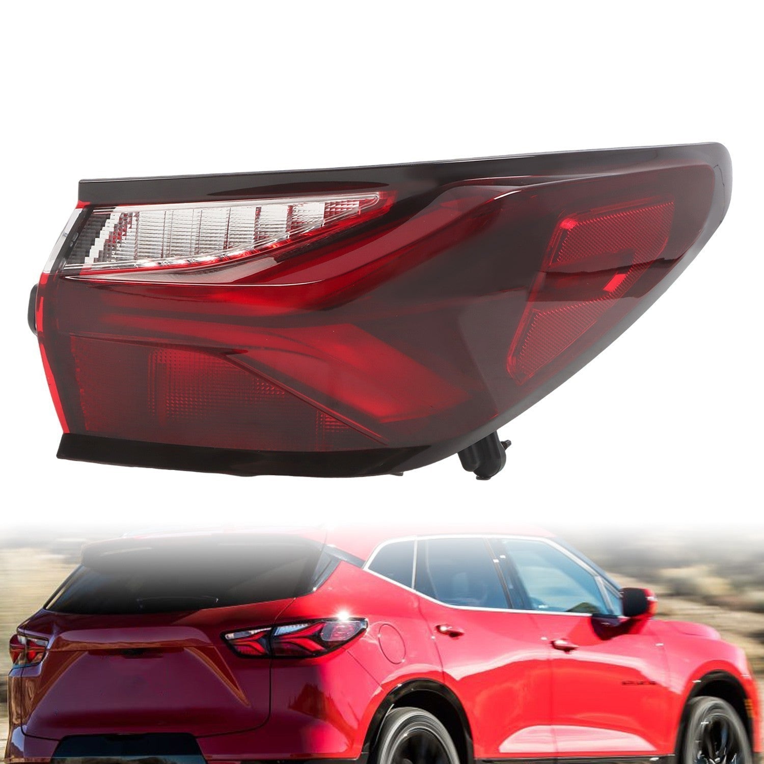 Right Rear LED Tail Light Brake Lamp for 2019-2022 Chevy Blazer Outer Side