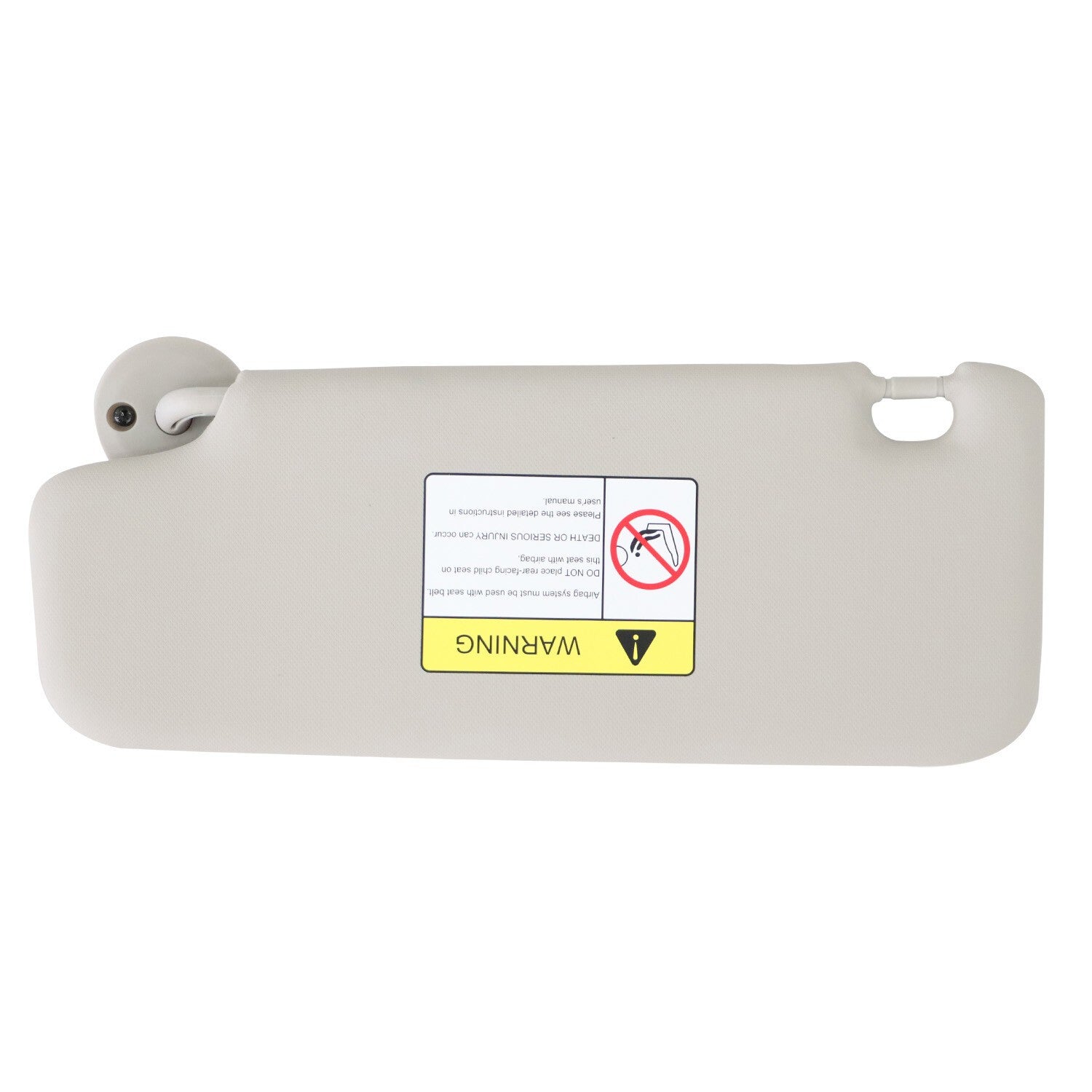 Right Passenger RH Sun Visor Gray for Chevrolet Sonic 2012-22 & Spark 2011-22