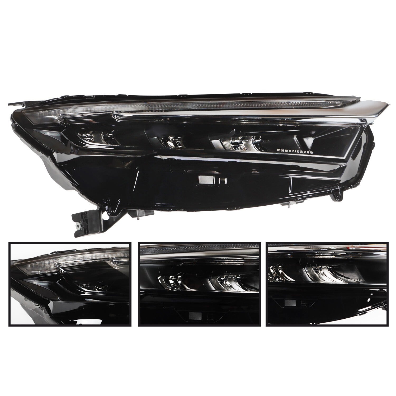 2023-2024 Honda CRV Right LED Headlight with Electroplated Trim Headlamp
