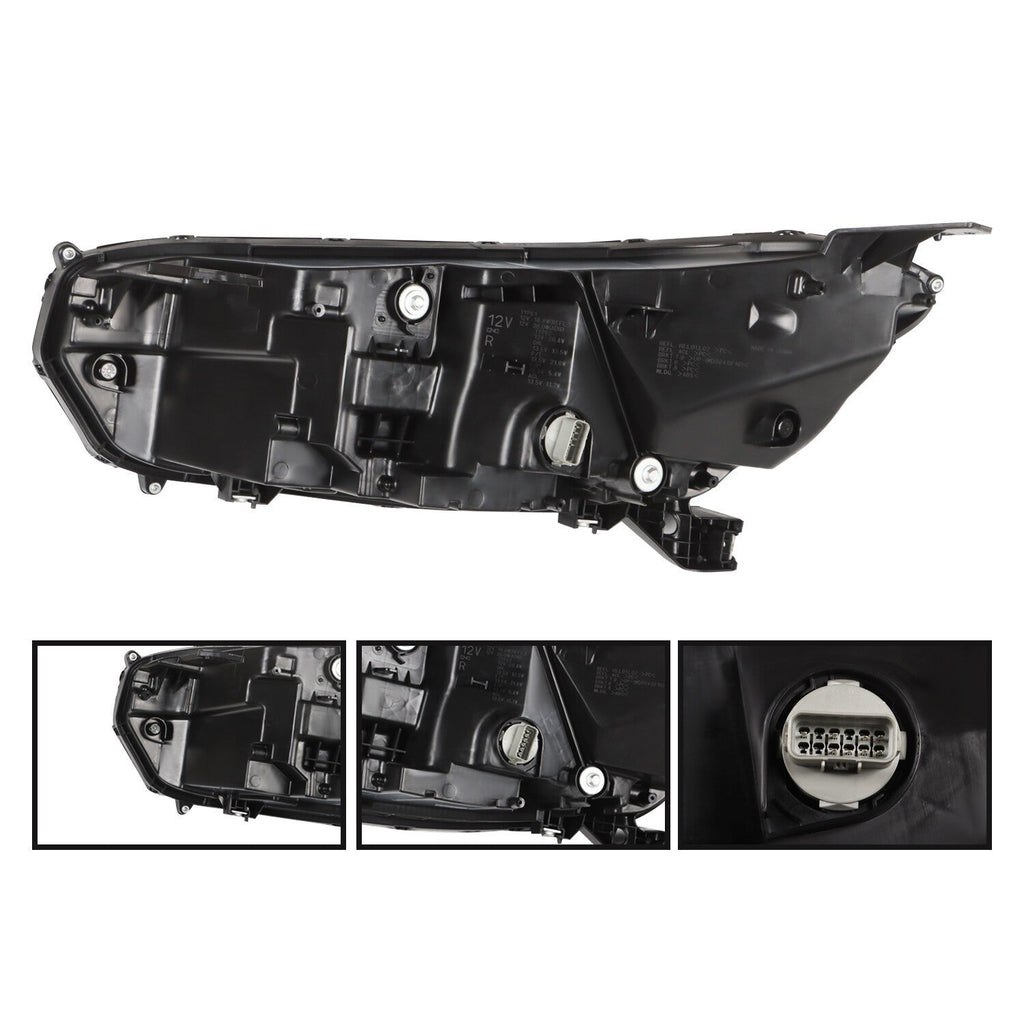 2023-2024 Honda CRV Right LED Headlight with Electroplated Trim Headlamp