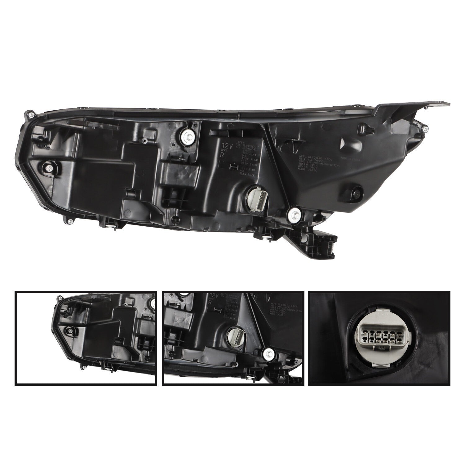 2023-2024 Honda CRV Right LED Headlight with Electroplated Trim Headlamp
