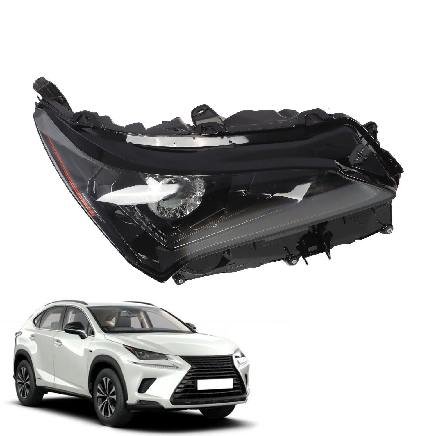 Right Side LED Headlight for 2018-2021 Lexus NX300 NX300h Headlamp