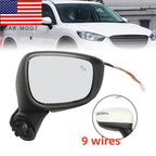Right Side Mirror 2015-2016 Mazda CX-5 Signal BSM Power Fold 9-Pin