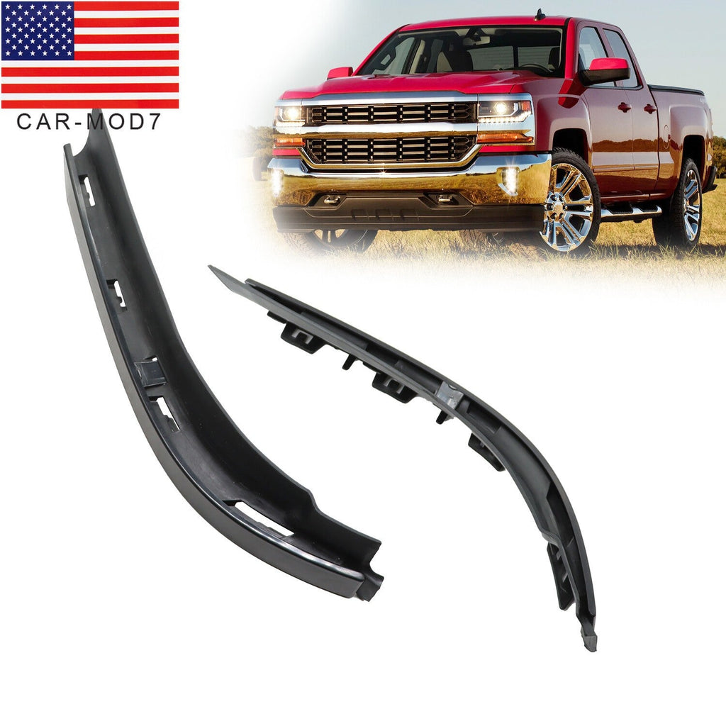 Set of 2 Left & Right Bumper Fillers for Chevy Silverado 1500 2016-2018