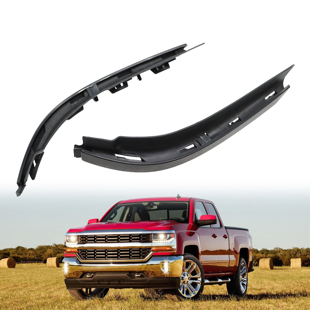 Set of 2 Left & Right Bumper Fillers for Chevy Silverado 1500 2016-2018