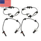 Set of 4 ABS Wheel Speed Sensors for Honda Accord 08-12 & Acura TSX 09-14