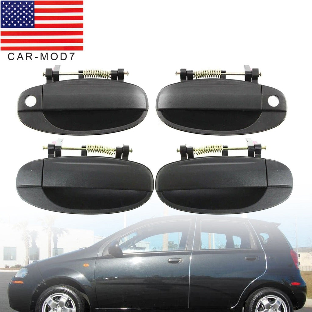 Set of 4 Exterior Door Handles Front & Rear Left Right for Chevy Aveo Aveo5 New