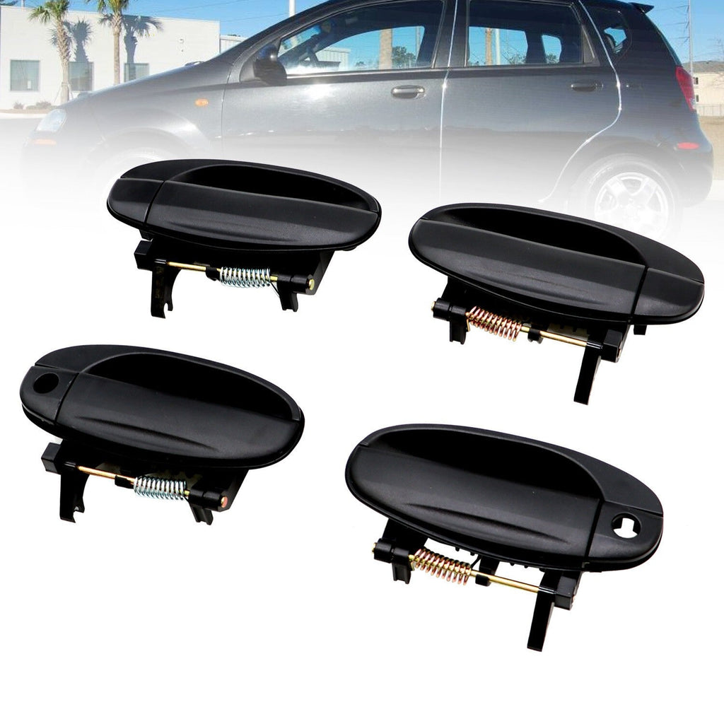 Set of 4 Exterior Door Handles Front & Rear Left Right for Chevy Aveo Aveo5 New