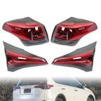 4PCS Tail Lights Set for 2016-2018 Toyota RAV4 Outer & Inner Left Right