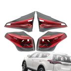 4PCS Tail Lights Set for 2016-2018 Toyota RAV4 Outer & Inner Left Right