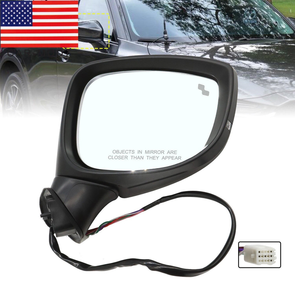 Mazda CX-5 2017-2024 Passenger Side Power BSM Turn Signal Side Mirror