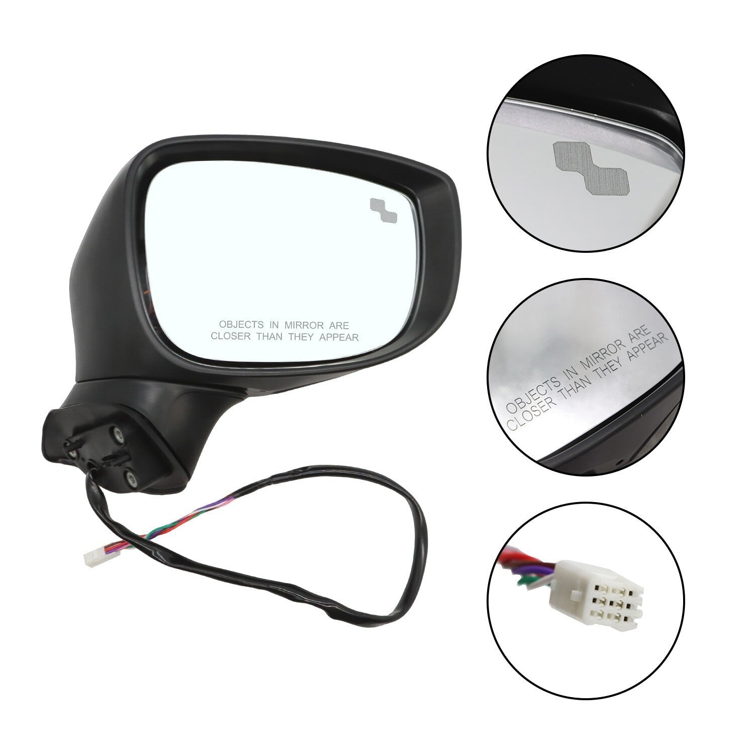 Mazda CX-5 2017-2024 Passenger Side Power BSM Turn Signal Side Mirror