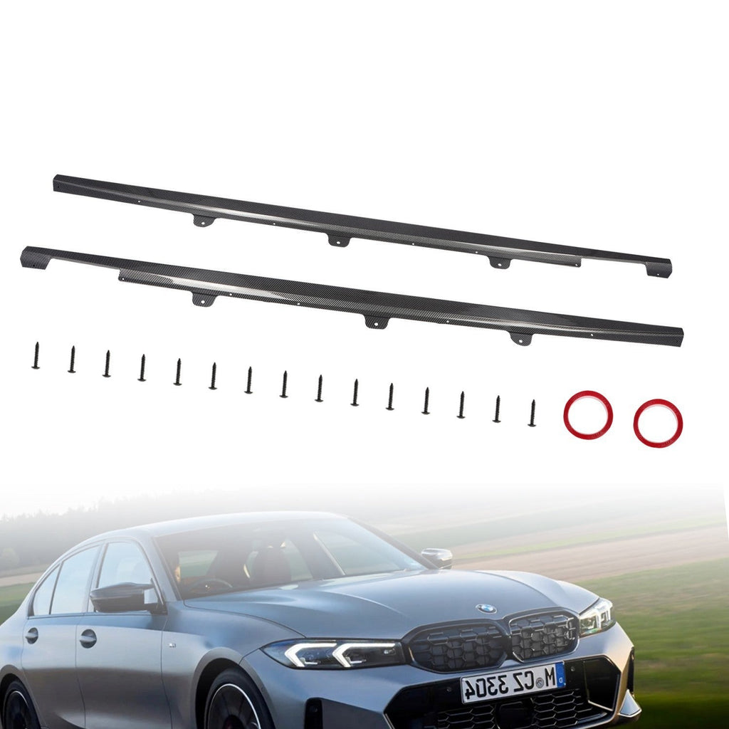 Carbon Fiber Side Skirt Extensions for 2019-2023 BMW G20 G28 3 Series