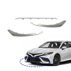 Silver Front Bumper Grille Lower Molding Trims for 2021-2024 Toyota Camry SE XSE