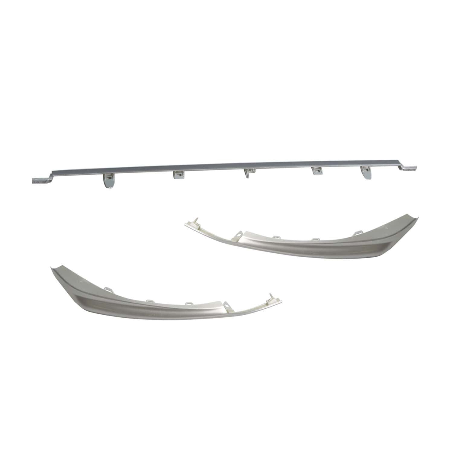 Silver Front Bumper Grille Lower Molding Trims for 2021-2024 Toyota Camry SE XSE
