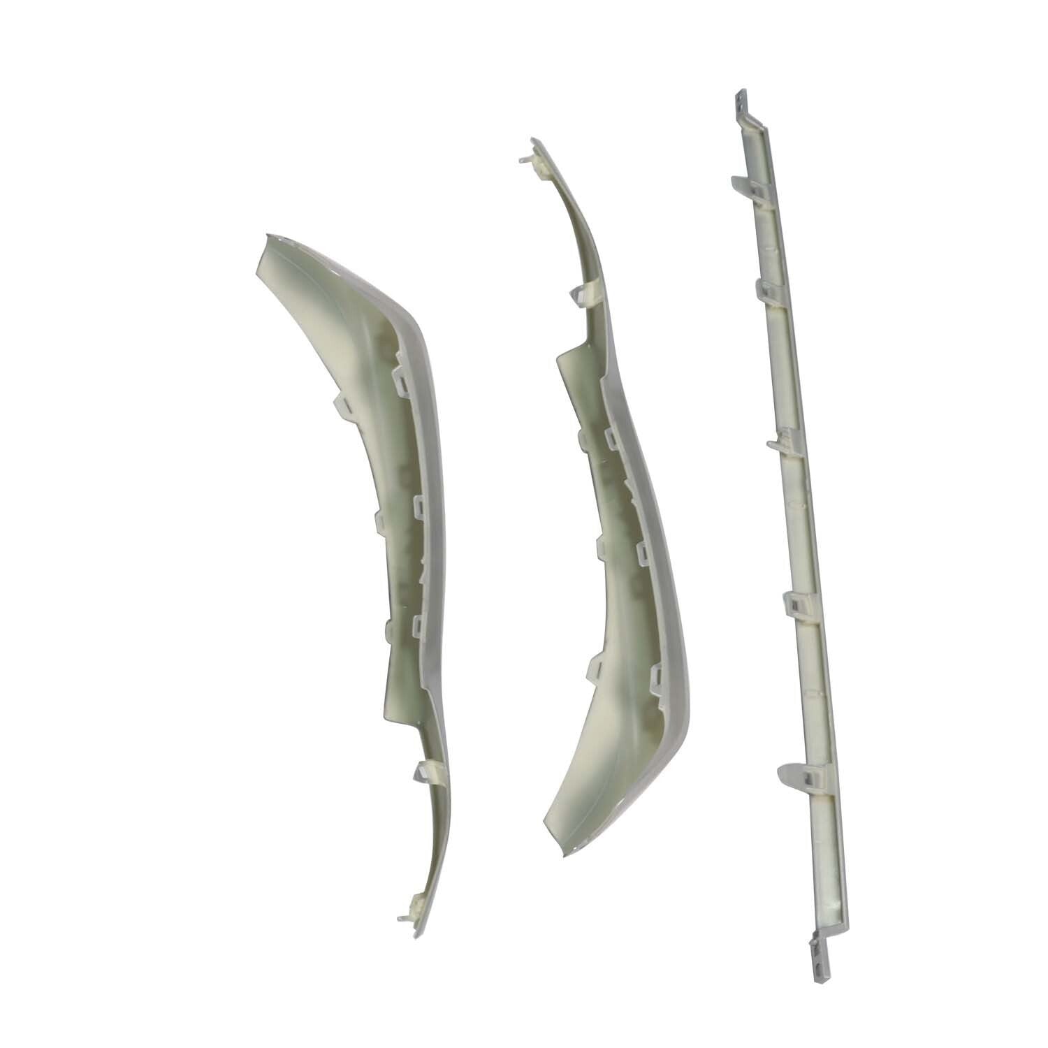 Silver Front Bumper Grille Lower Molding Trims for 2021-2024 Toyota Camry SE XSE