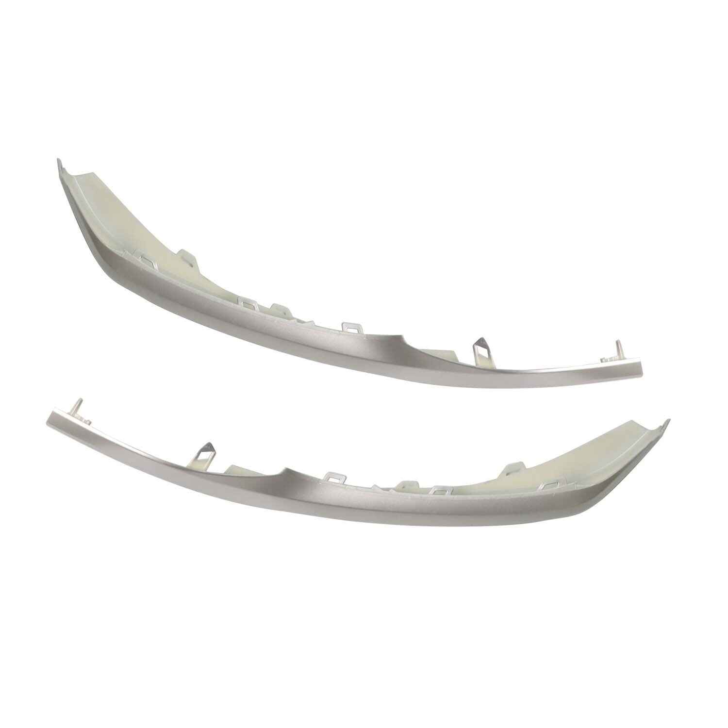 Silver Front Bumper Grille Lower Molding Trims for 2021-2024 Toyota Camry SE XSE