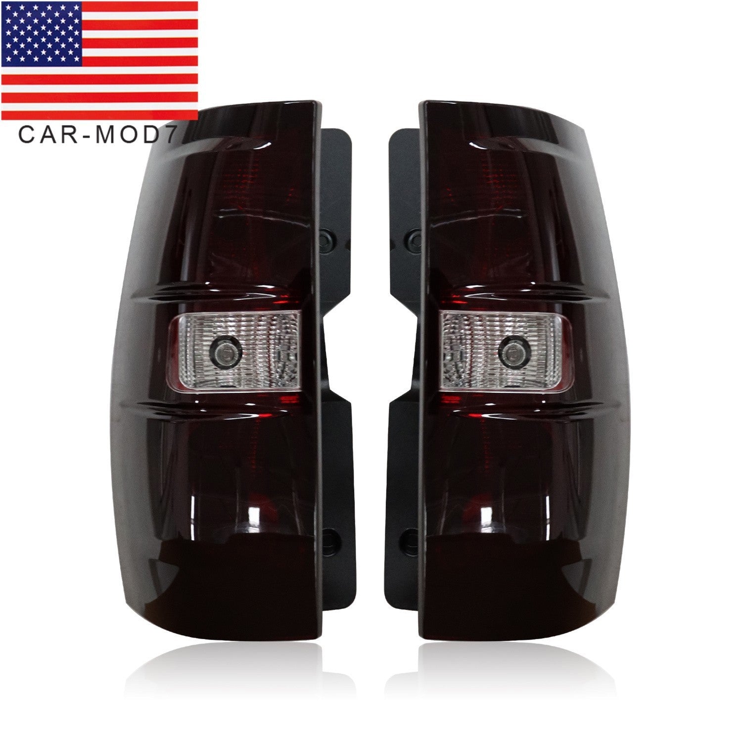 2007-2014 Chevy Suburban Tahoe Smoke Tail Lights Left & Right Brake Lamps