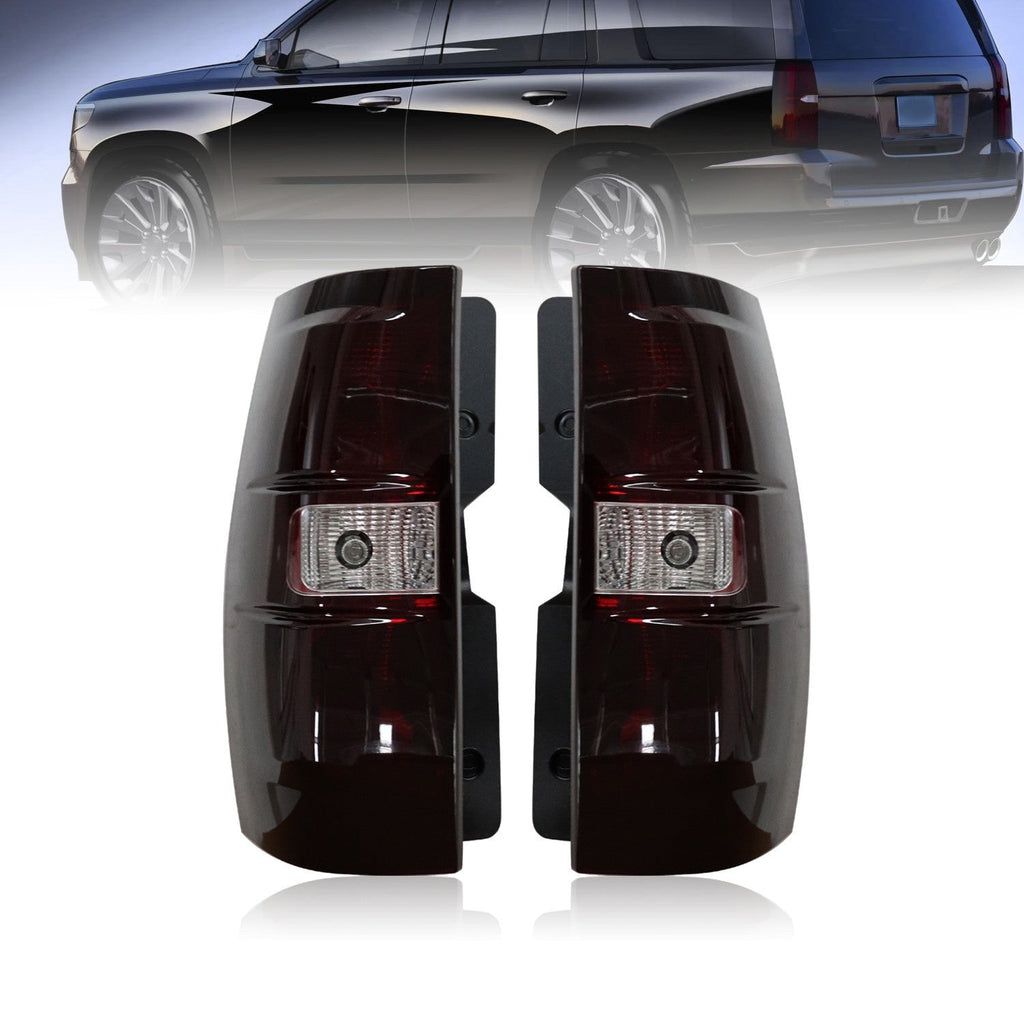 2007-2014 Chevy Suburban Tahoe Smoke Tail Lights Left & Right Brake Lamps