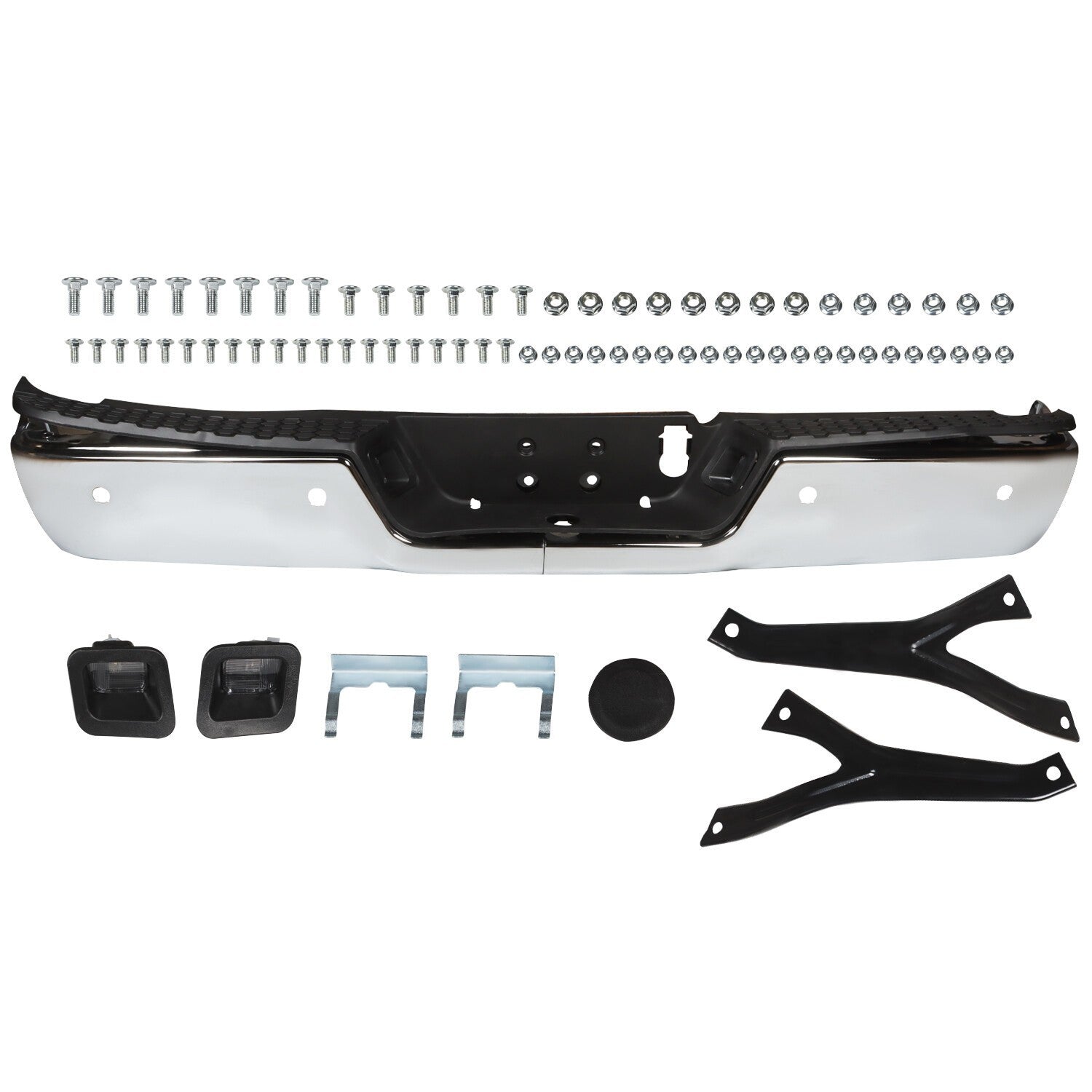 Chrome Rear Step Bumper Face Bar for 2013-2018 Ram 2500 & 3500