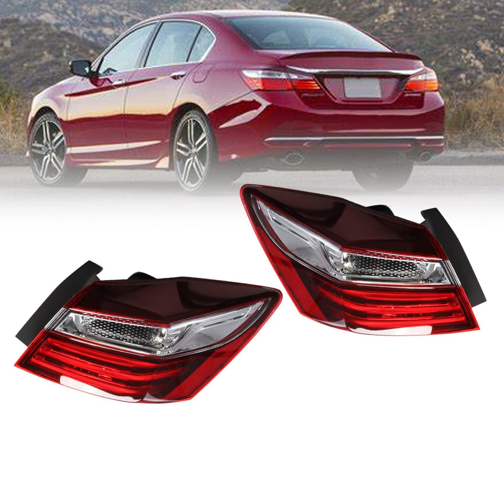 2016-2017 Honda Accord Tail Light Set Outer Driver & Passenger Side 2pcs