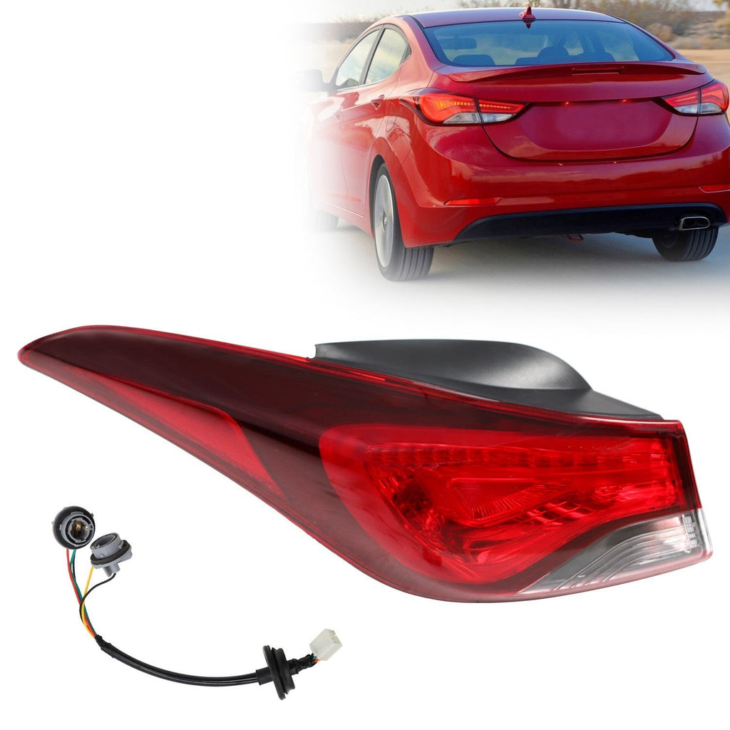 2014-2016 Hyundai Elantra Left Outer Halogen Tail Light Lamp Driver Side