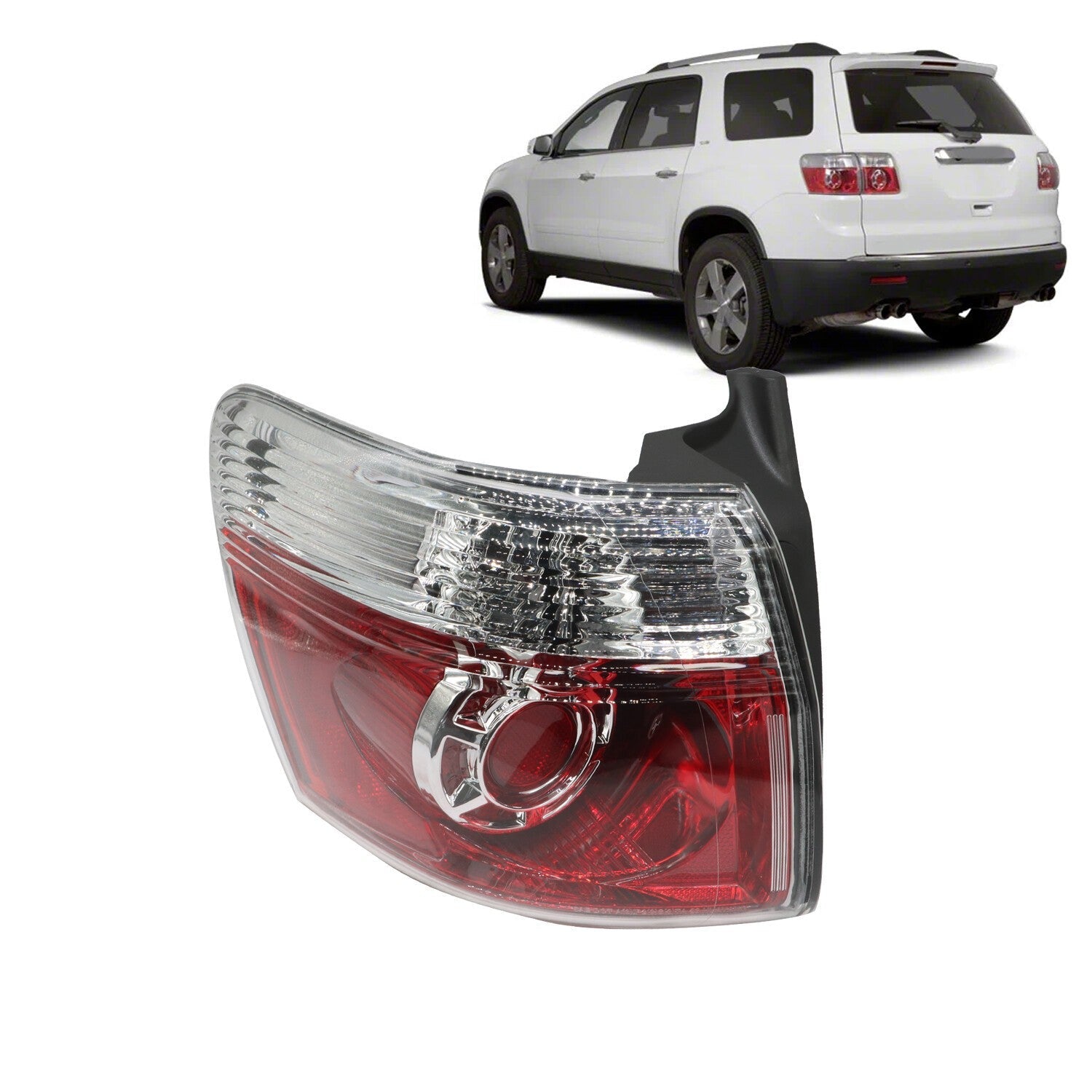 LED Left Tail Brake Light Driver Outer GMC Acadia 2007-2012 Replacement