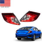 2016-2018 Honda Civic Tail Light w/Bulbs Left & Right Outer Taillamp