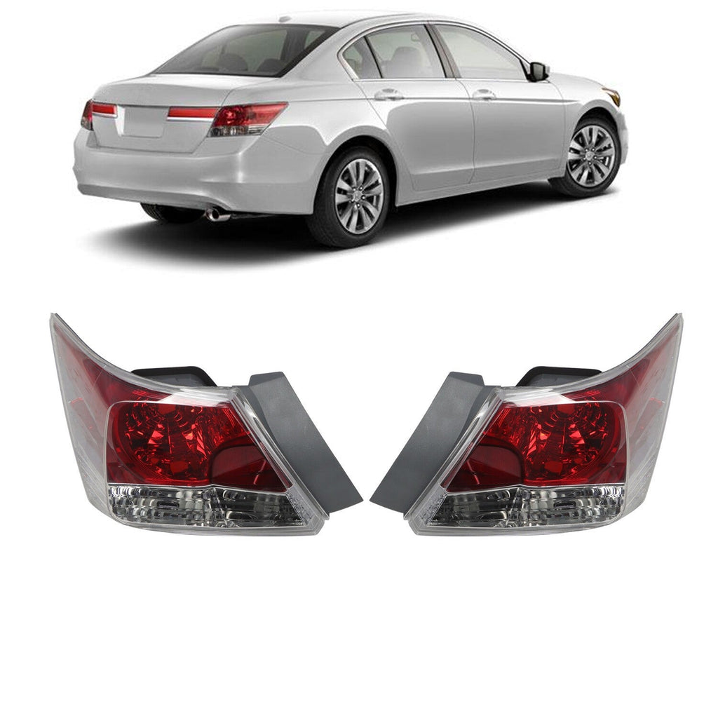 Brake Tail Lights Assembly for 08-12 Honda Accord Sedan Driver & Passenger