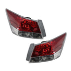 Brake Tail Lights Assembly for 08-12 Honda Accord Sedan Driver & Passenger