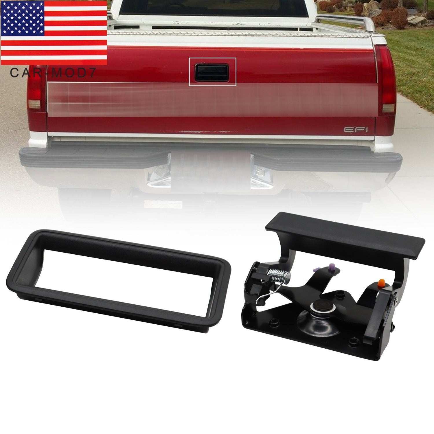 Tailgate Handle Bezel 1988-1998 Chevy GMC C/K Pickup 1500 2500 3500 Truck