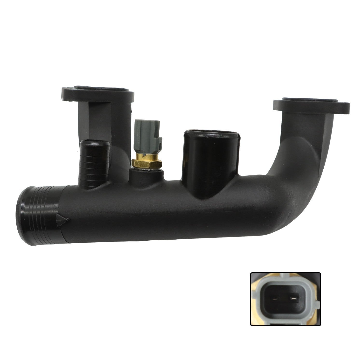 Thermostat Cover w/Sensor Outlet Pipe for Jaguar Vanden Plas XJ8 XK8 1997-2003
