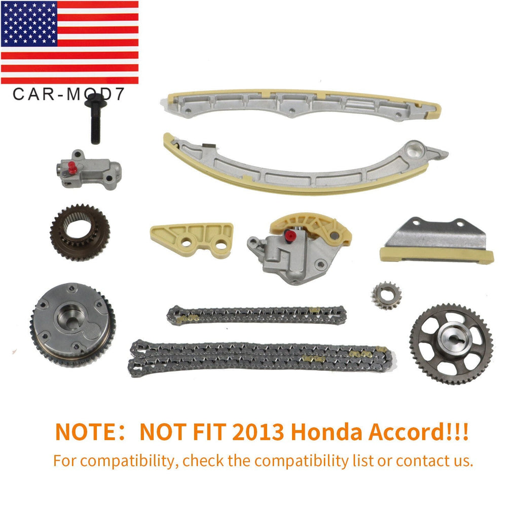 Timing Chain Kit with VVT Sprocket for 2008-2015 Honda Accord CR-V 2.4L