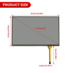 7" Touchscreen Glass Digitizer Radio for 2013-2016 Hyundai Sonata Veloster