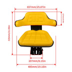 John Deere 5400 5410 6110 Yellow Tractor Suspension Seat Replacement