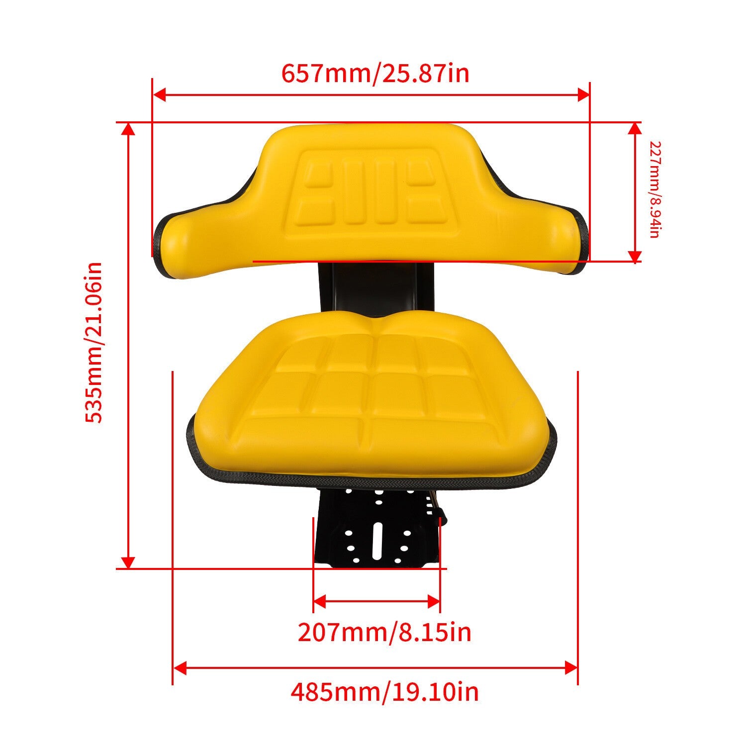 John Deere 5400 5410 6110 Yellow Tractor Suspension Seat Replacement
