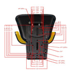 John Deere 5400 5410 6110 Yellow Tractor Suspension Seat Replacement