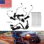 UTV Universal Turn Signal Horn Kit w/ Rocker Switch & 4 Amber Lights Street Lega