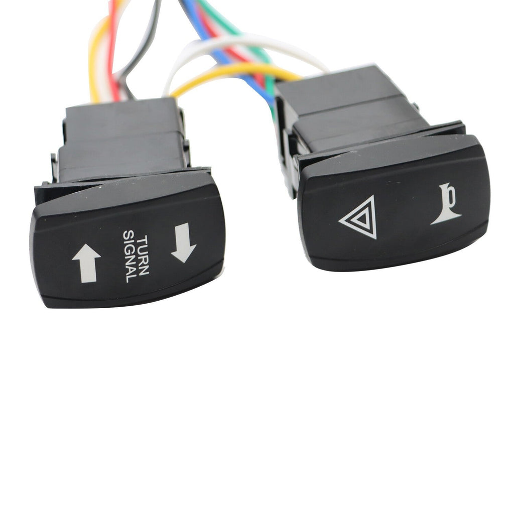UTV Universal Turn Signal Horn Kit w/ Rocker Switch & 4 Amber Lights Street Lega
