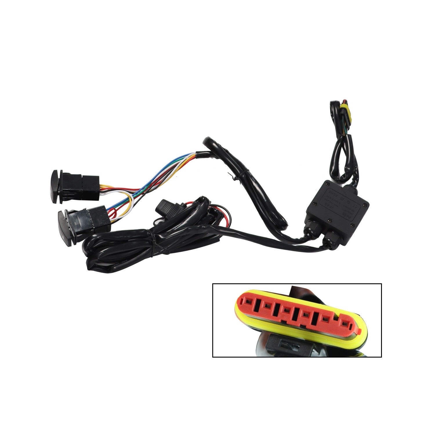 UTV Universal Turn Signal Horn Kit w/ Rocker Switch & 4 Amber Lights Street Lega
