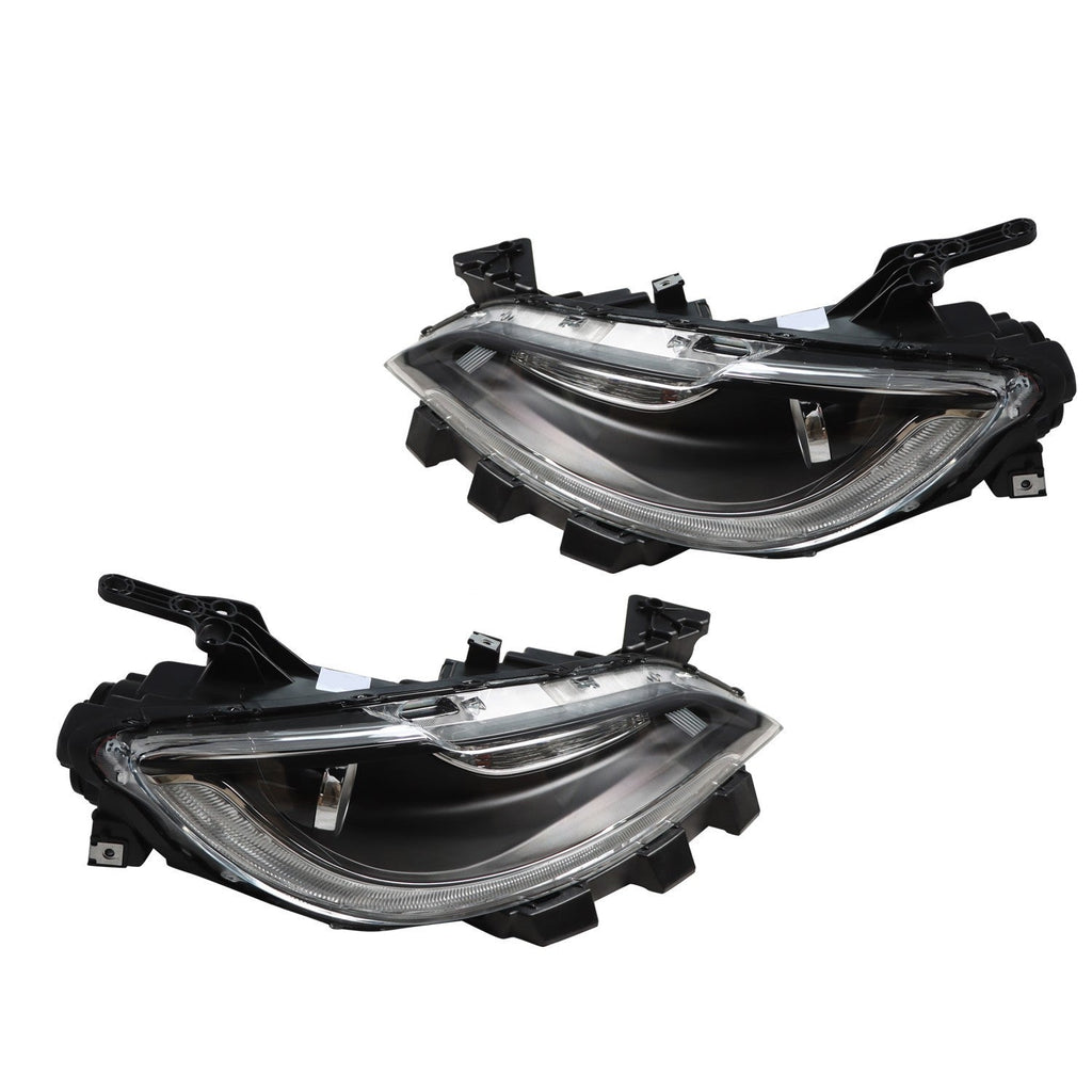 LED DRL Halogen Headlight Set Driver & Passenger Side for 2015-2017 Chrysler 200
