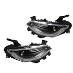 LED DRL Halogen Headlight Set Driver & Passenger Side for 2015-2017 Chrysler 200