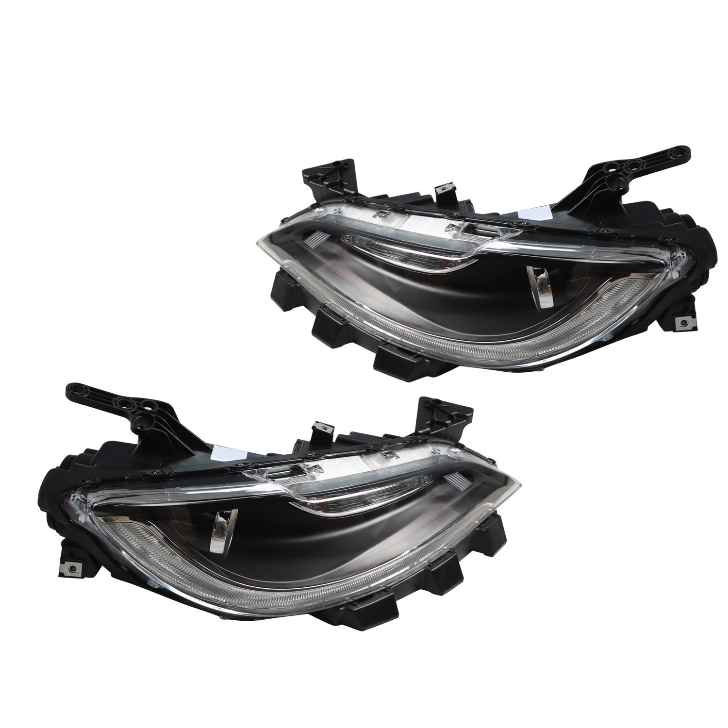 LED DRL Halogen Headlight Set Driver & Passenger Side for 2015-2017 Chrysler 200