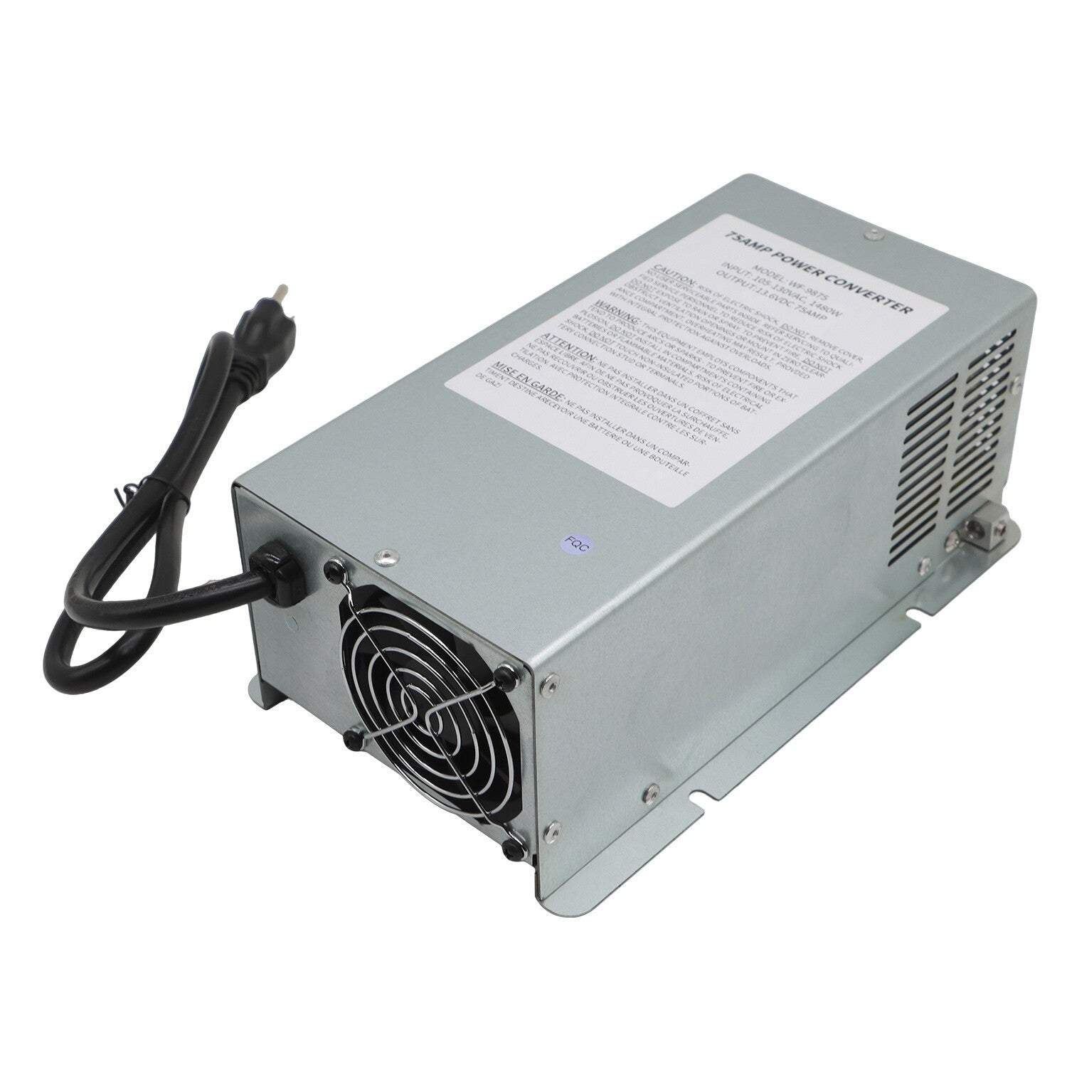 WF-9875 75A Power Converter Charger for RV Trailer Camper WF-9875-AD-CB