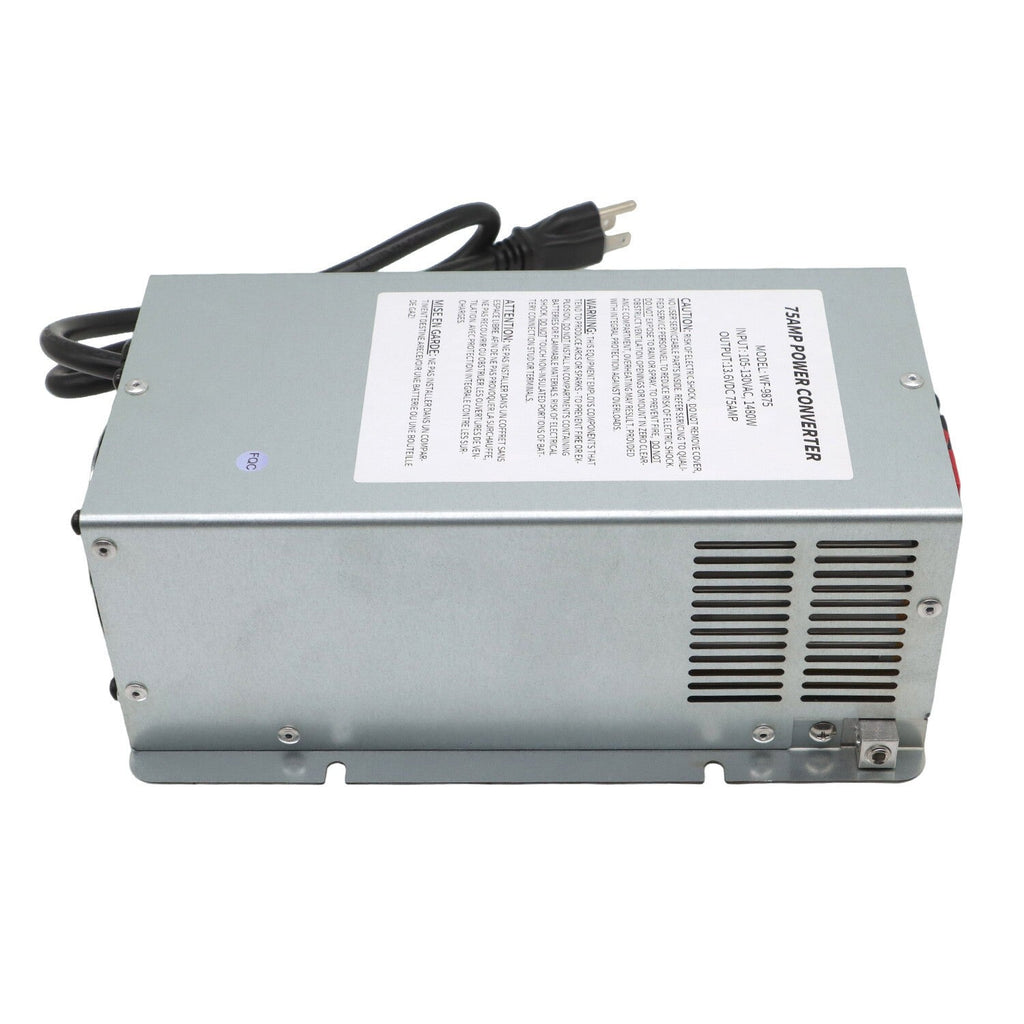 WF-9875 75A Power Converter Charger for RV Trailer Camper WF-9875-AD-CB