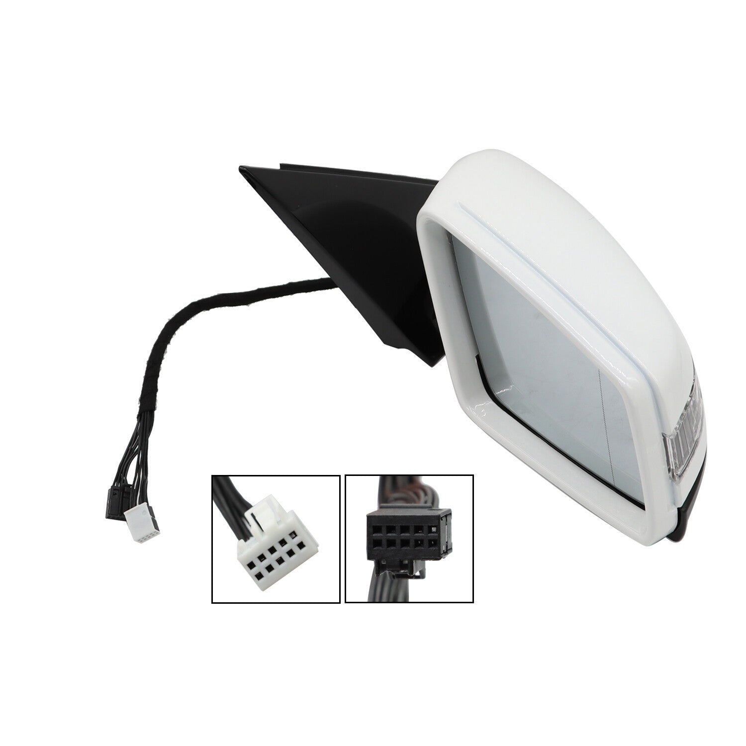 White Right Side Passenger Mirror for 2010-2016 Mercedes E350 E400 E550