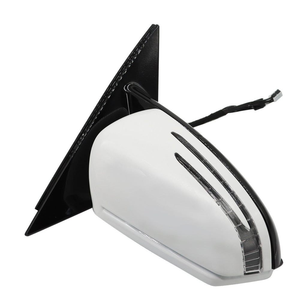 White Right Side Passenger Mirror for 2010-2016 Mercedes E350 E400 E550