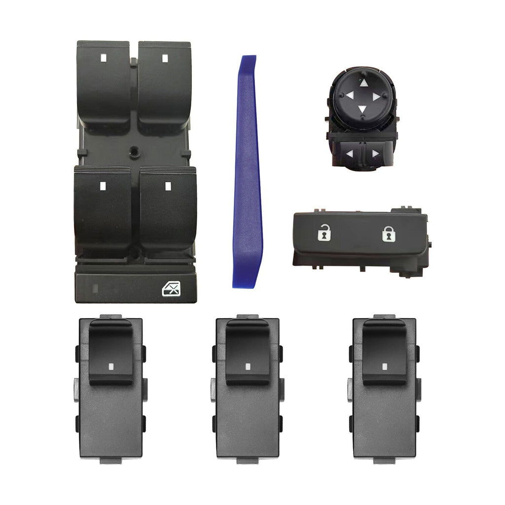 Window Switch Door Lock Mirror Control 2007-2013 Chevy GMC Driver Passenger