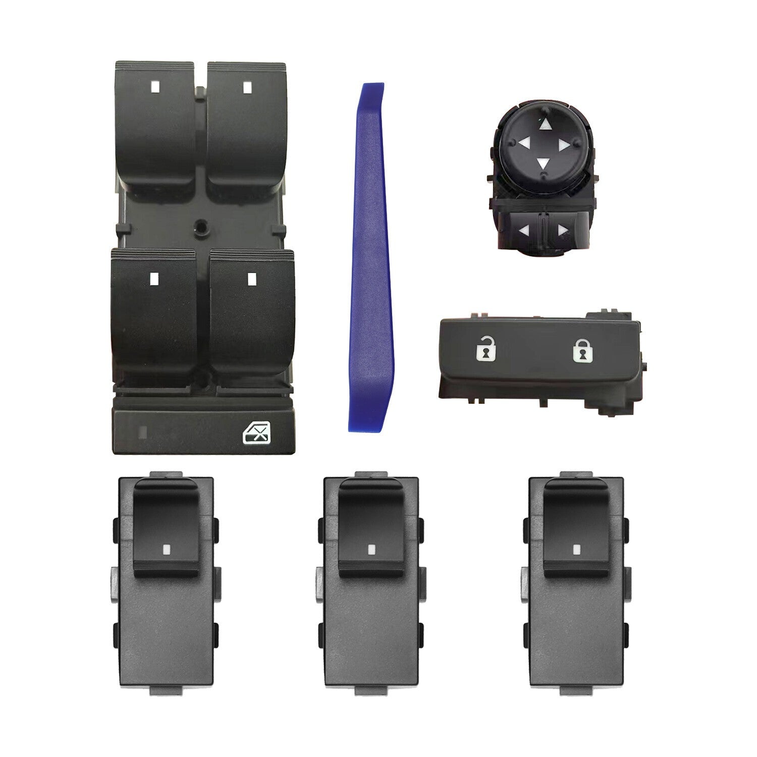 Window Switch Door Lock Mirror Control 2007-2013 Chevy GMC Driver Passenger
