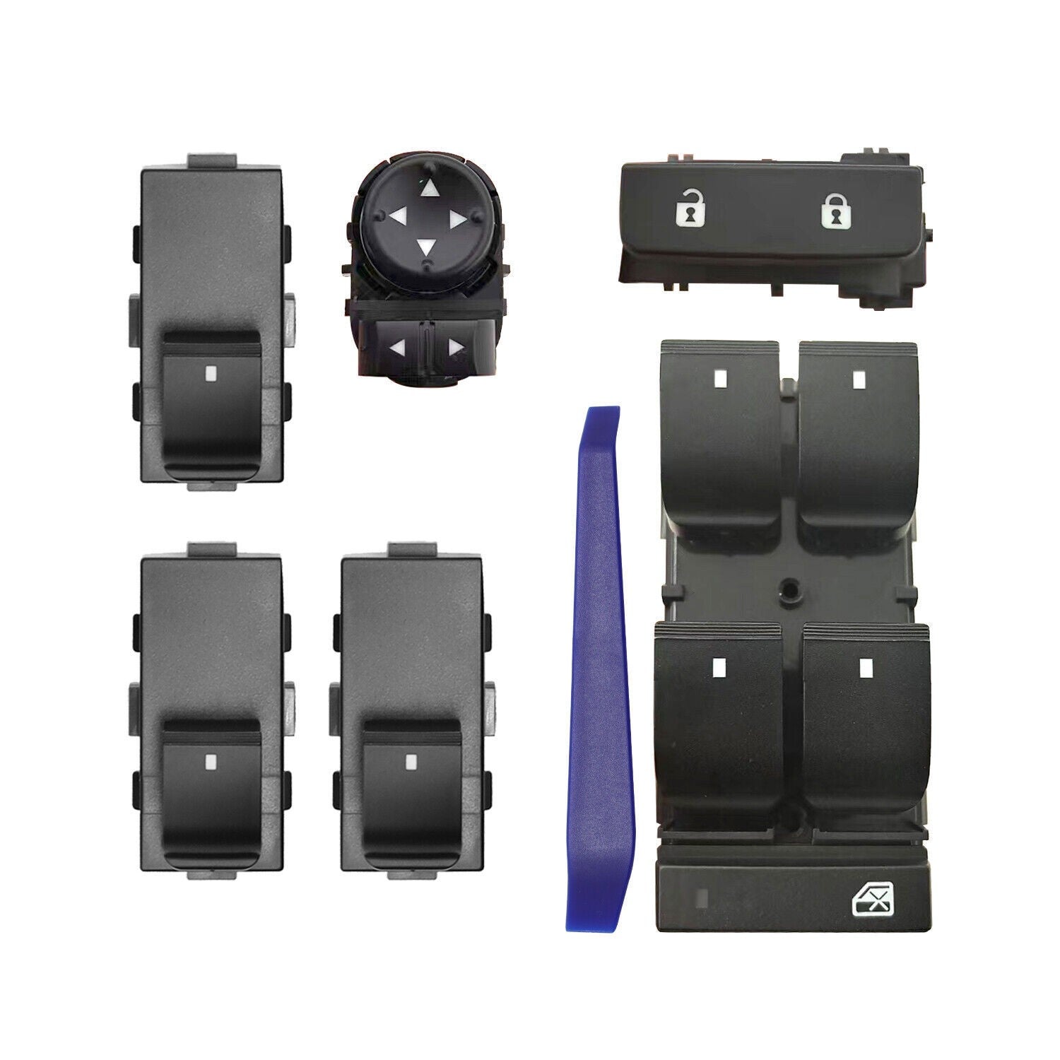 Window Switch Door Lock Mirror Control 2007-2013 Chevy GMC Driver Passenger